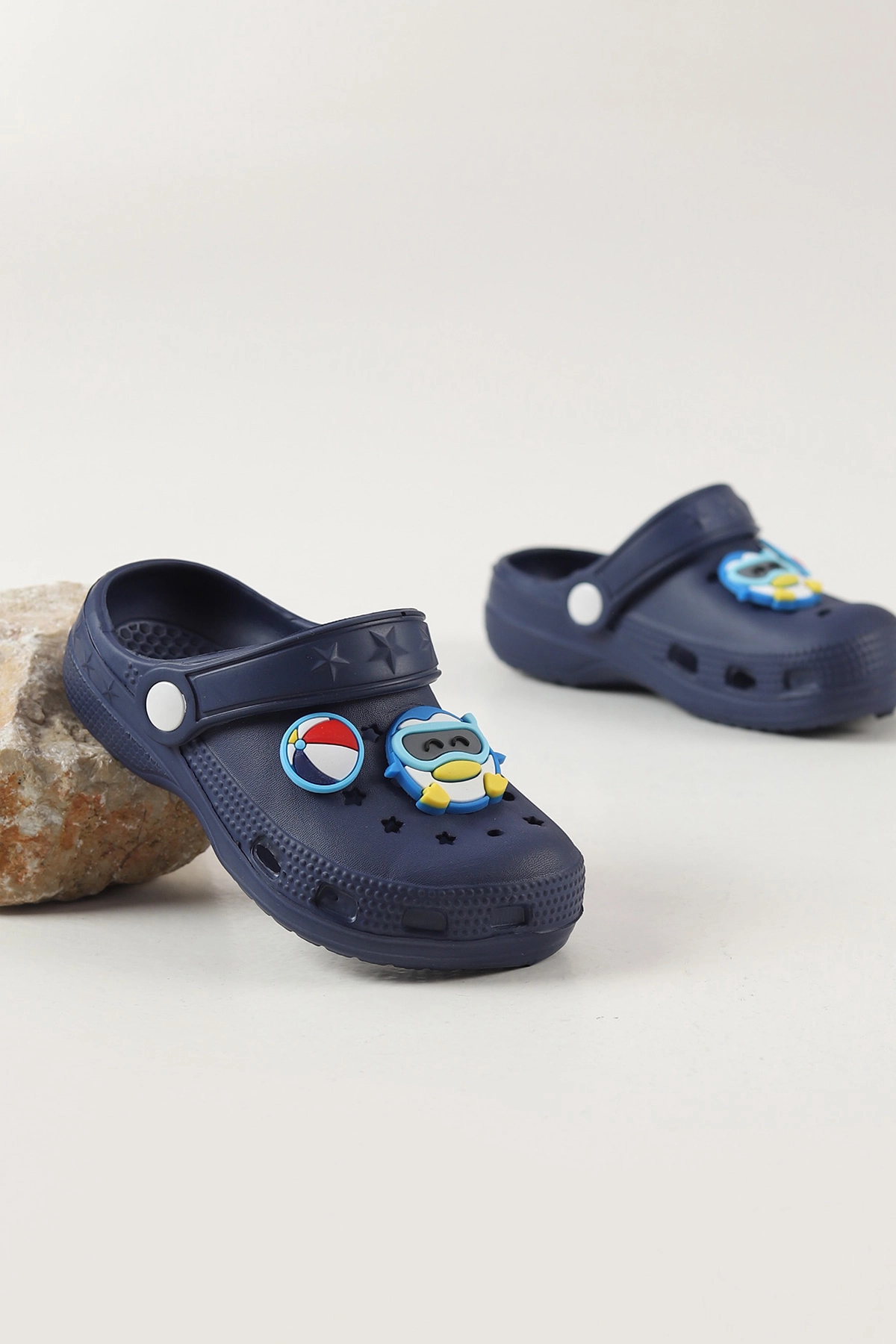 Lacivert Figürlü Kız Çocuk Sandalet 462480
