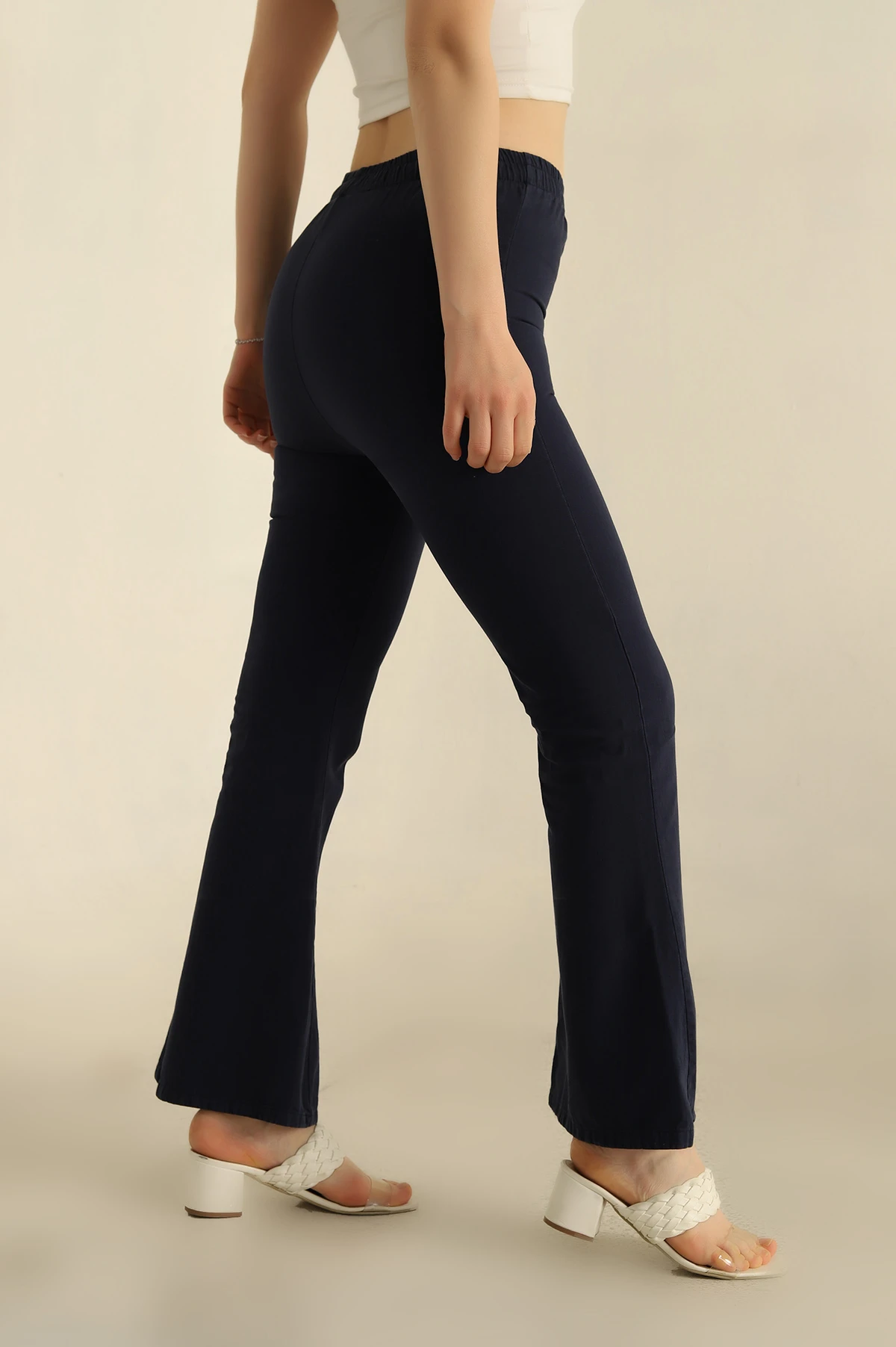 Lacivert İspanyol Paça Gabardin Pantolon 258703