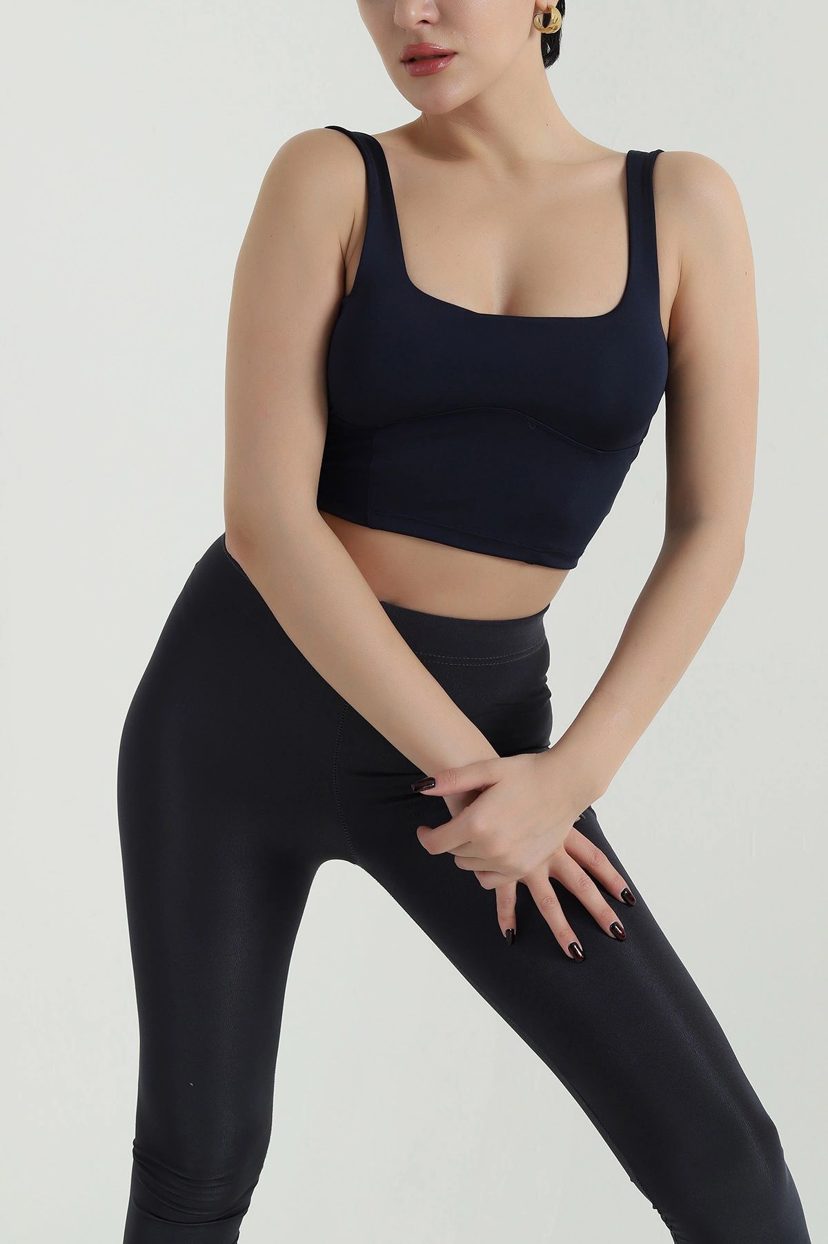 Lacivert Kaplı Pensli Kre Yaka Crop 423244