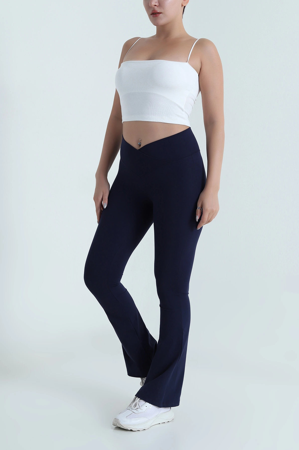 Lacivert Katya Çapraz Bel Kadın Tayt 482230