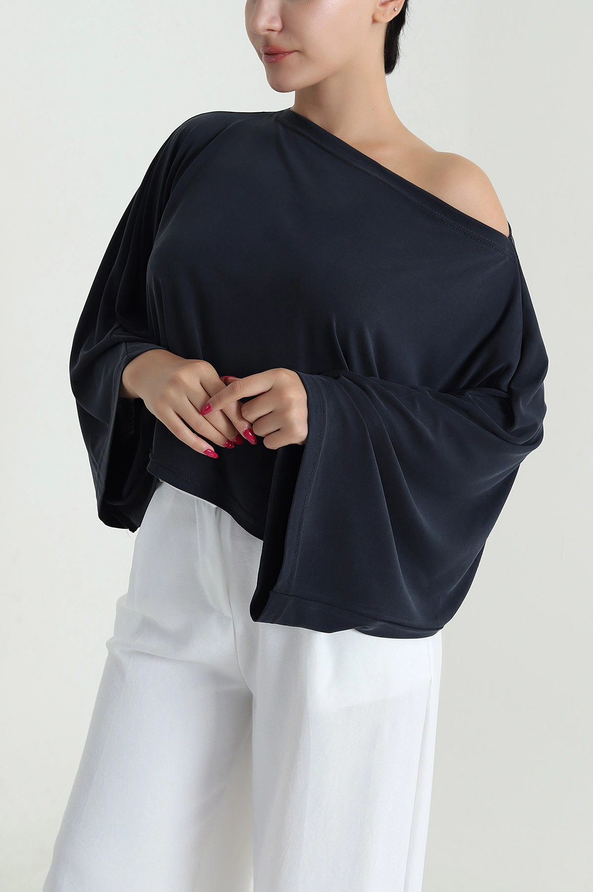 Lacivert Kupralı Salaş Kadın Bluz 479555