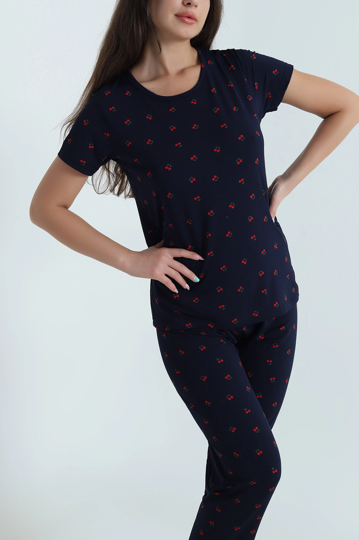 Lacivert Milan Kadın Pijama Takımı 466502