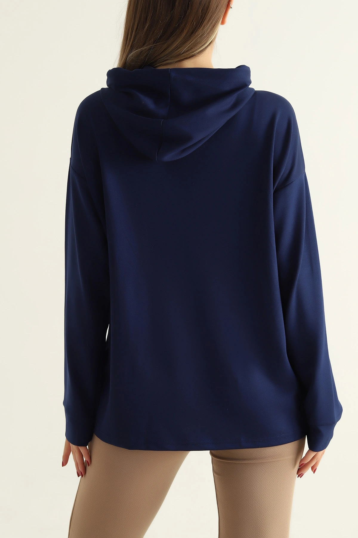 Lacivert Modal Kumaş Bayan Sweat 304505