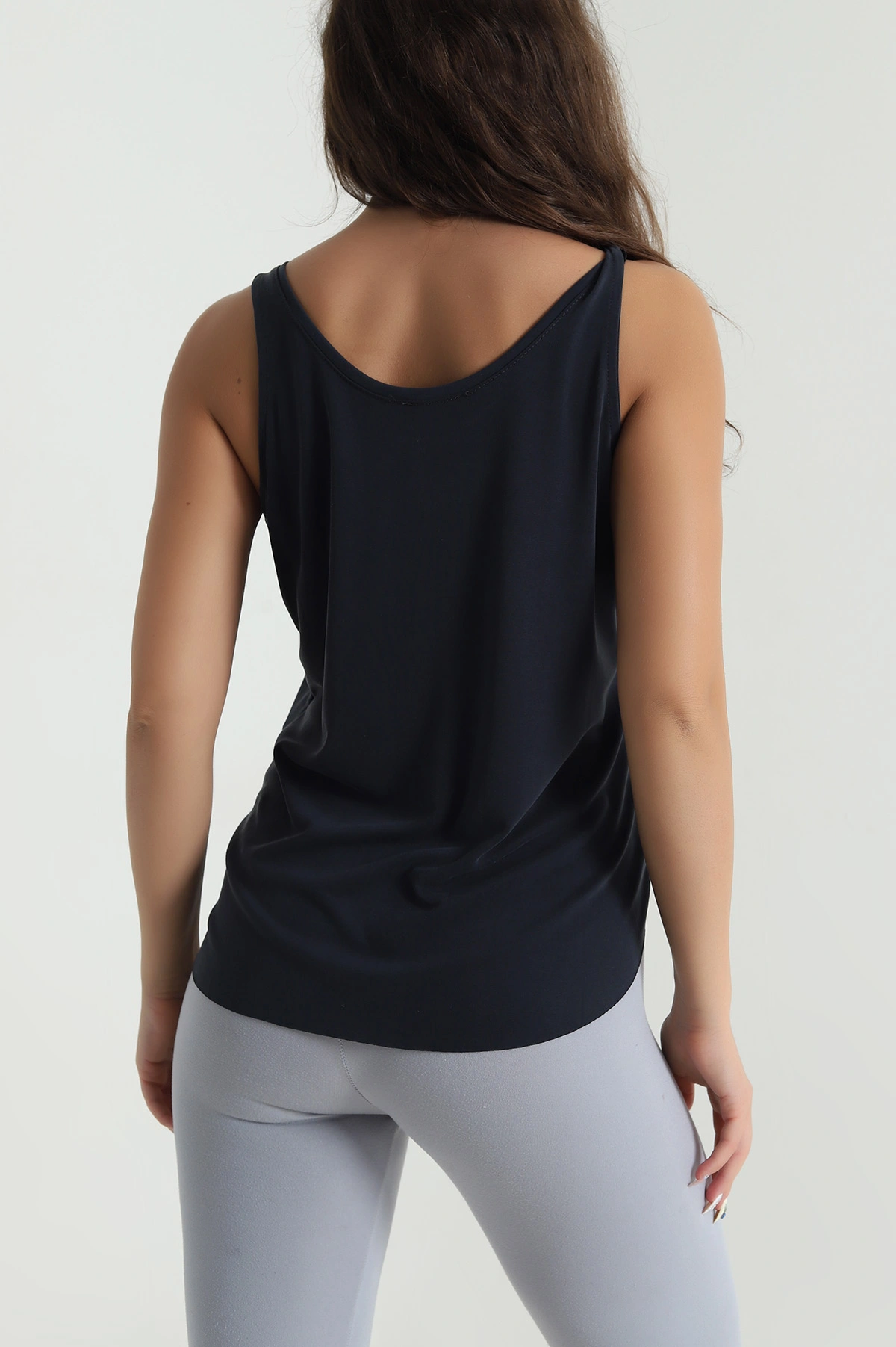 Lacivert Oval Kesim Modal Kadın Atlet 482080