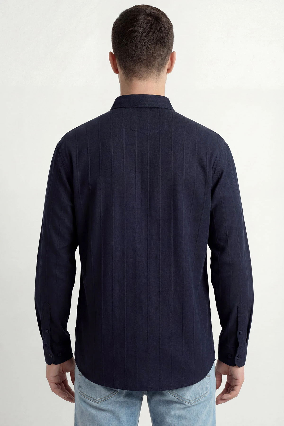Lacivert Oversize Yeni Sezon Erkek Gömlek 448976