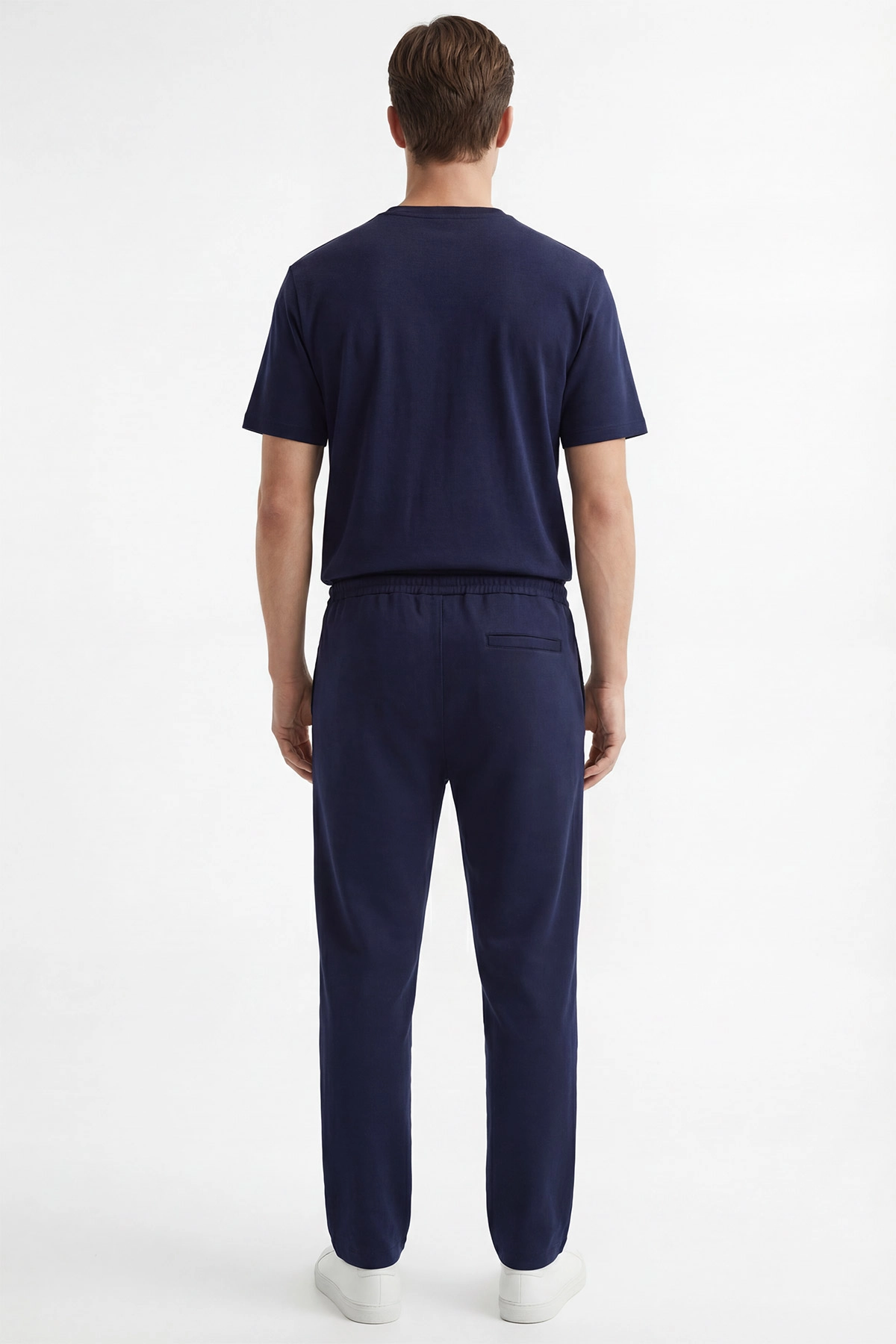 Lacivert Oysho Kumaş Oversize Erkek İkili Takım 443310