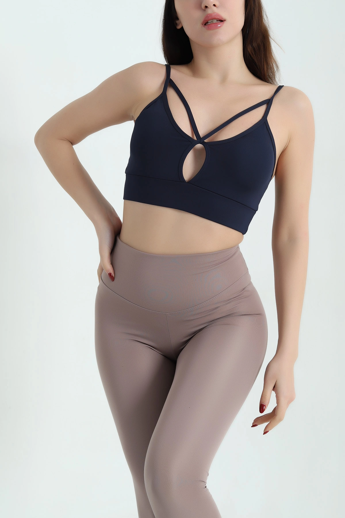 Lacivert Pedli Likralı Büstiyer 337096