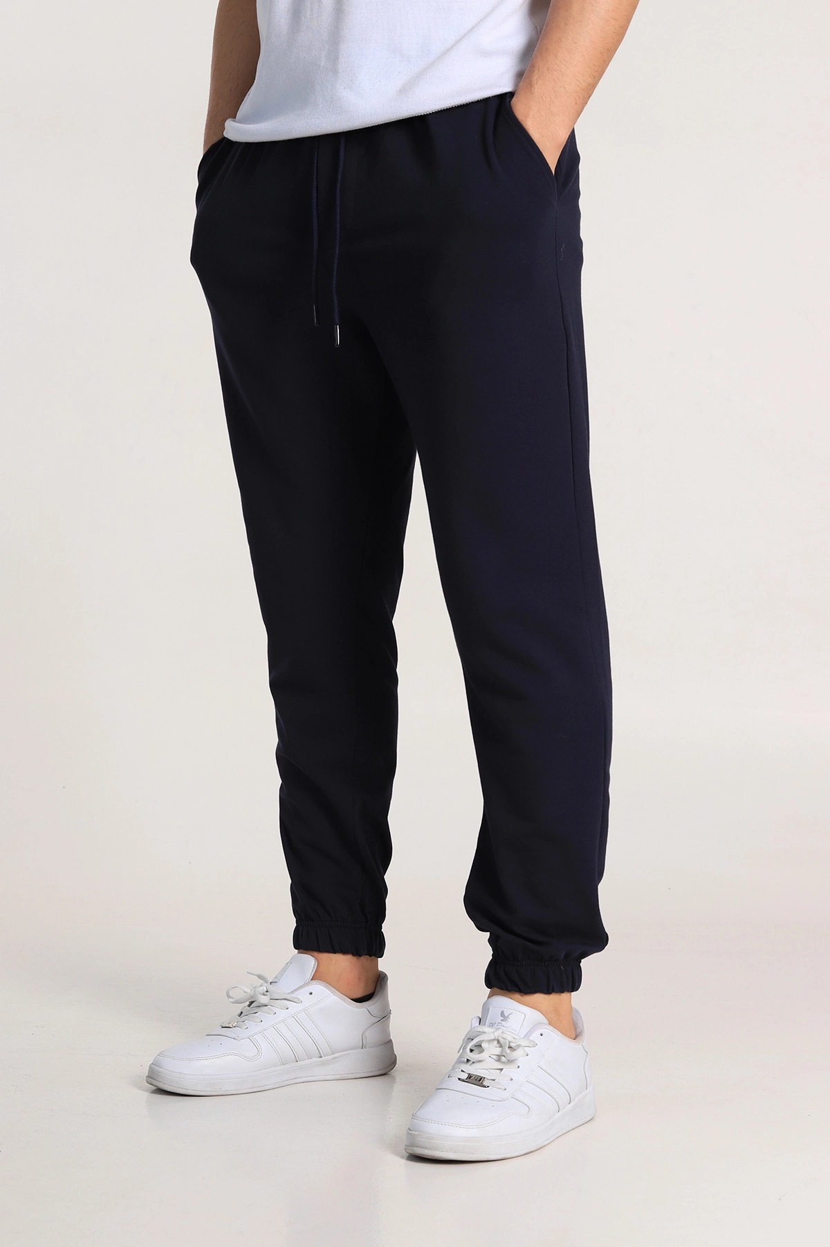 Lacivert Regular Fit İki İp Paça Lastikli Erkek Eşofman Altı 338277
