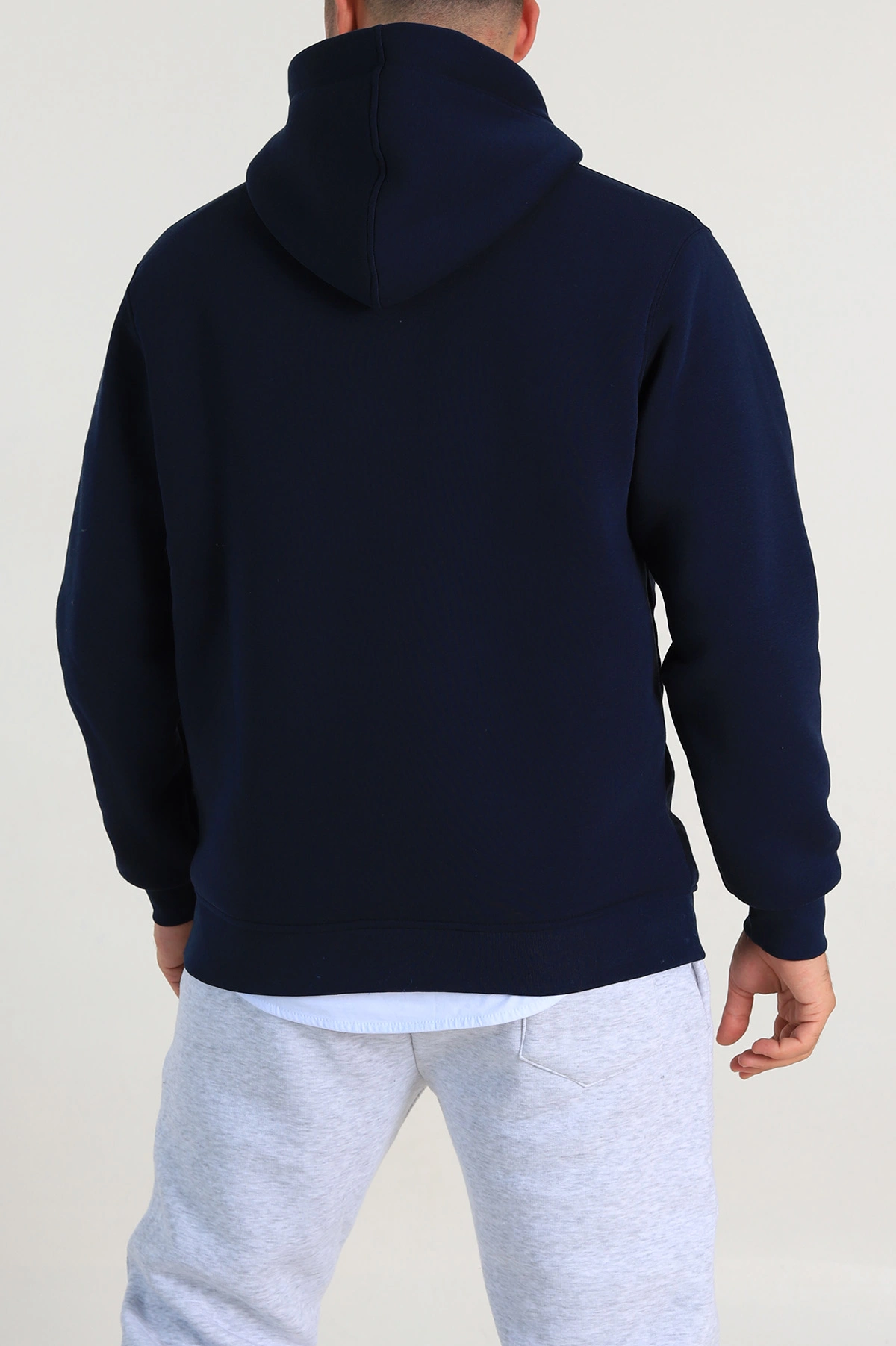 Lacivert Relaxed Fit Üç İp Şardonlu Kabartma Detaylı Erkek Sweatshirt 311125