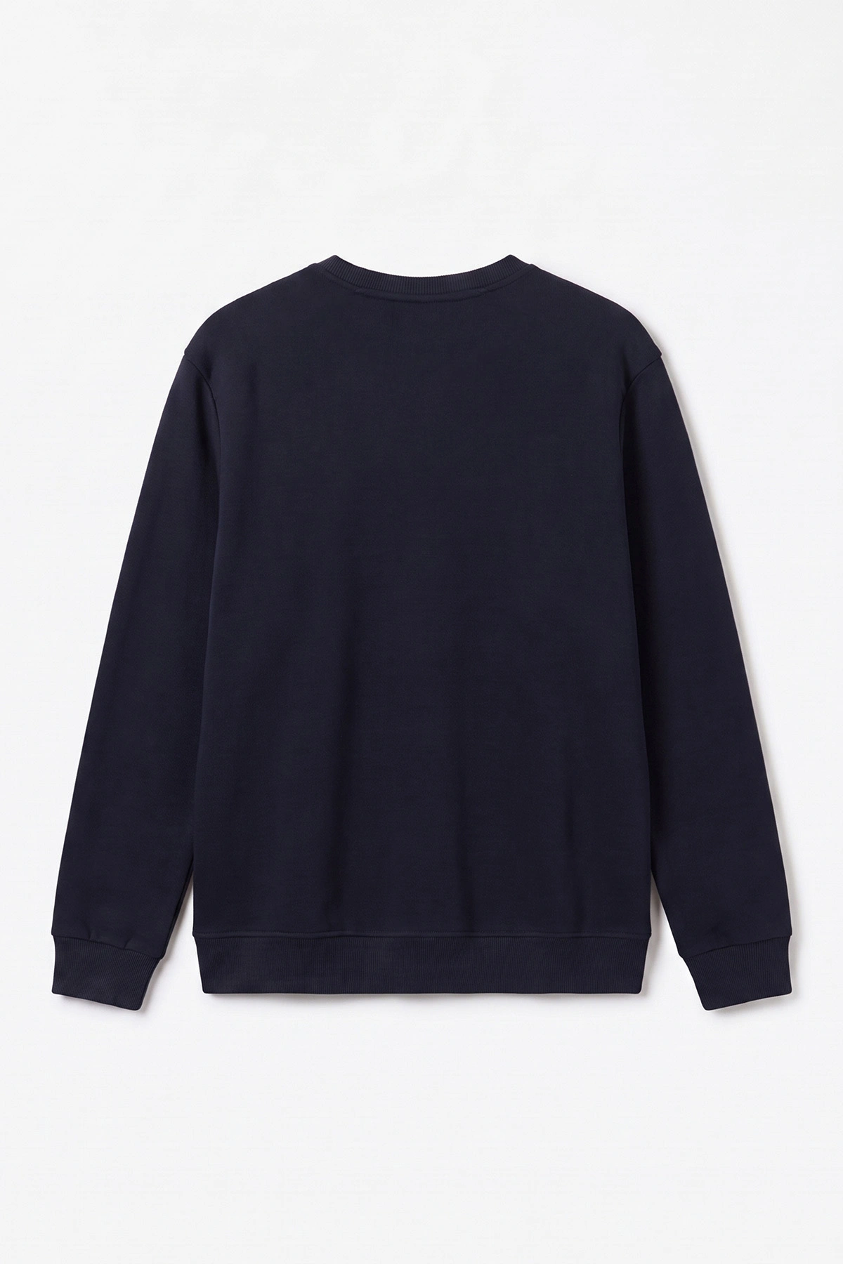 Lacivert Selanik Bisiklet Yaka Erkek Sweatshirt 494735