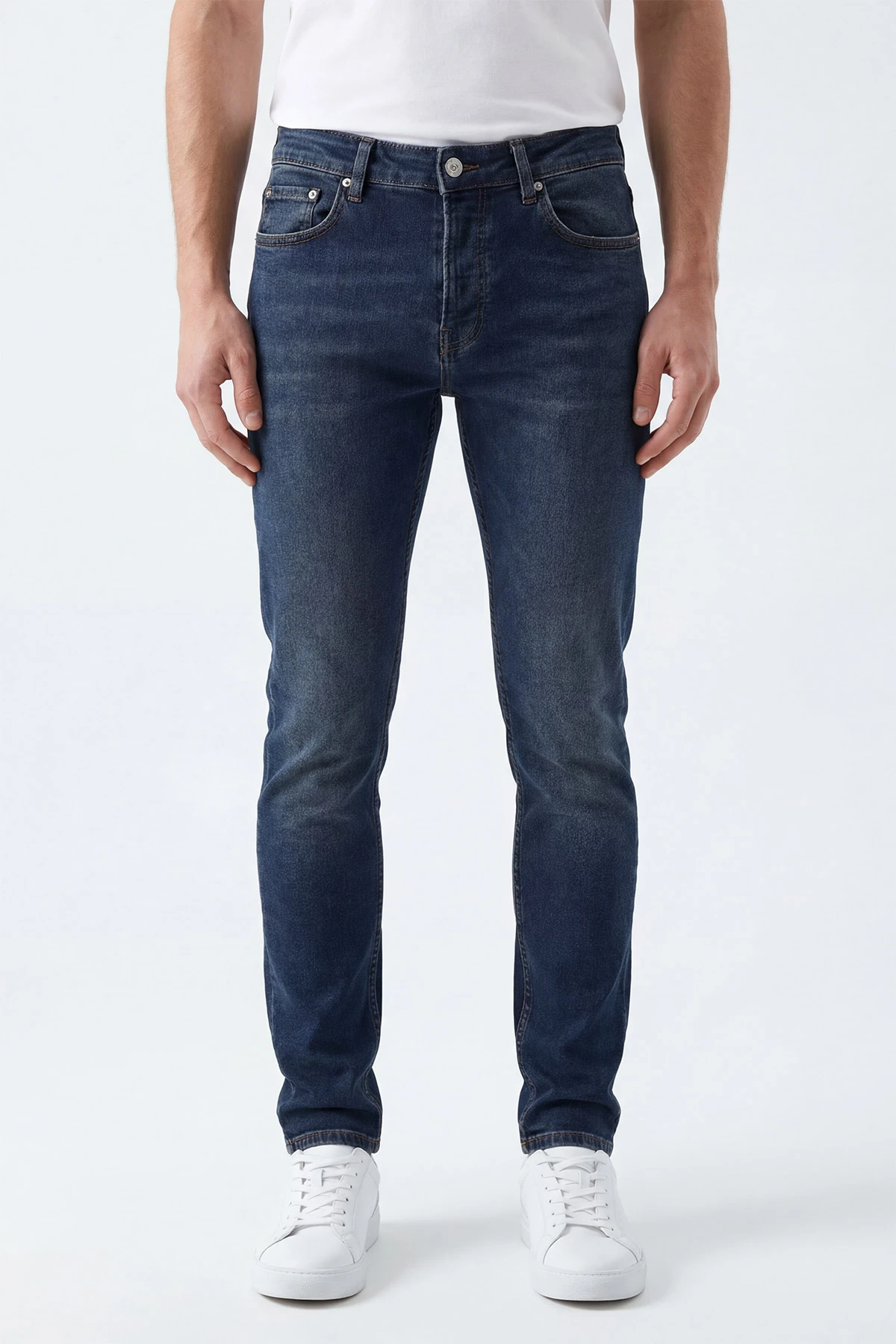 Lacivert Skinny Fit Erkek Kot pantolon 430708