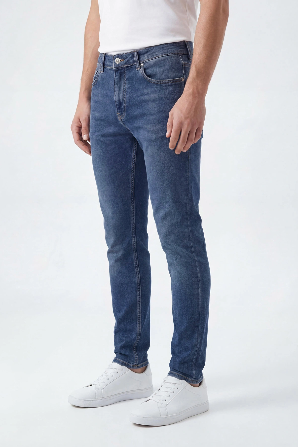Lacivert Skinny Fit Erkek Kot Pantolon 430722