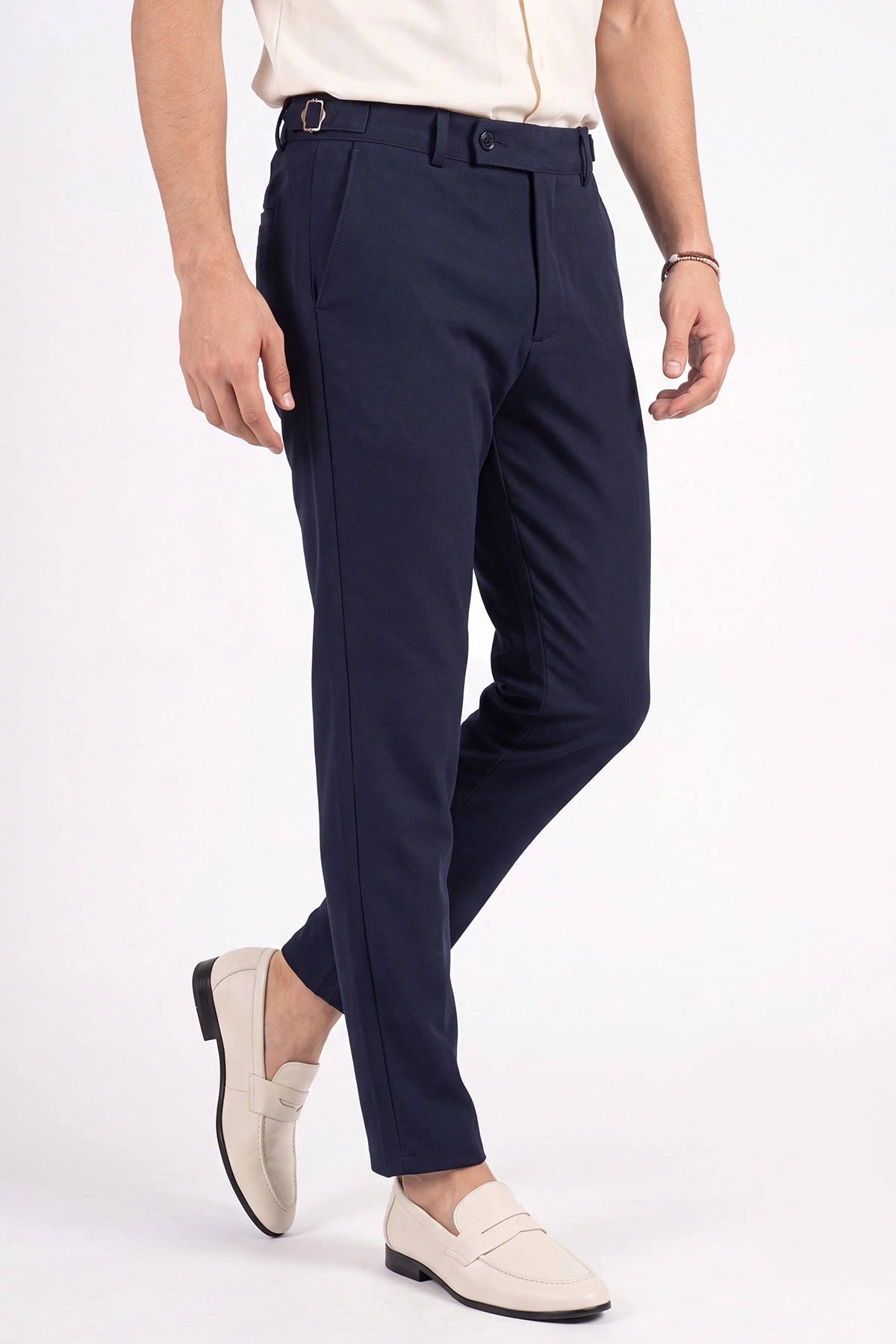 Lacivert Slim Fit Erkek Kumaş Pantolon 472221