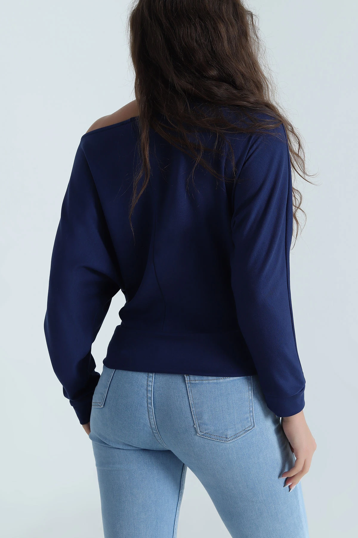 Lacivert Taşlı Oysho Kadın Bluz 485206