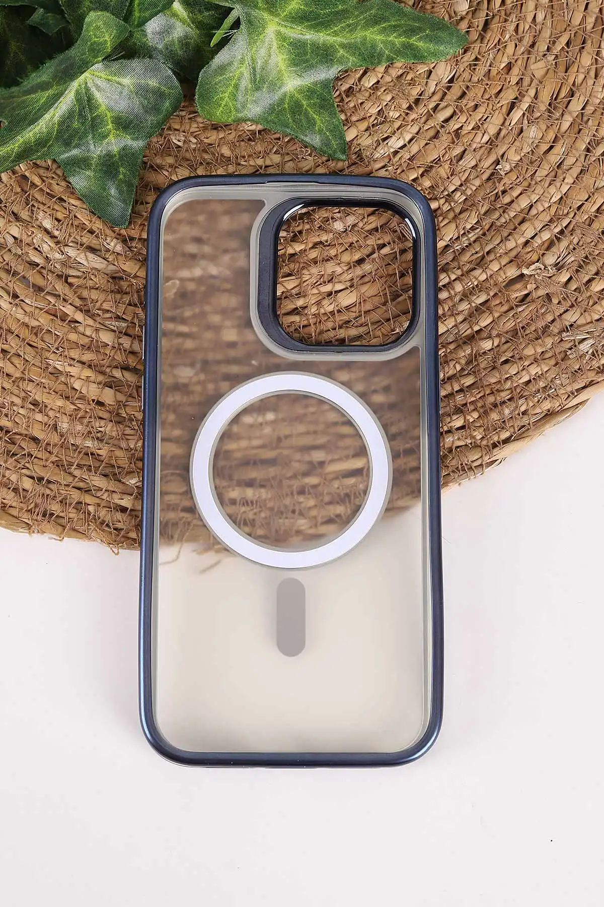 Lacivert TeknoCase İphone 15 Pro Max Uyumlu Believe Serisi Lens Hediyeli Silikon Telefon Kılıfı 472524