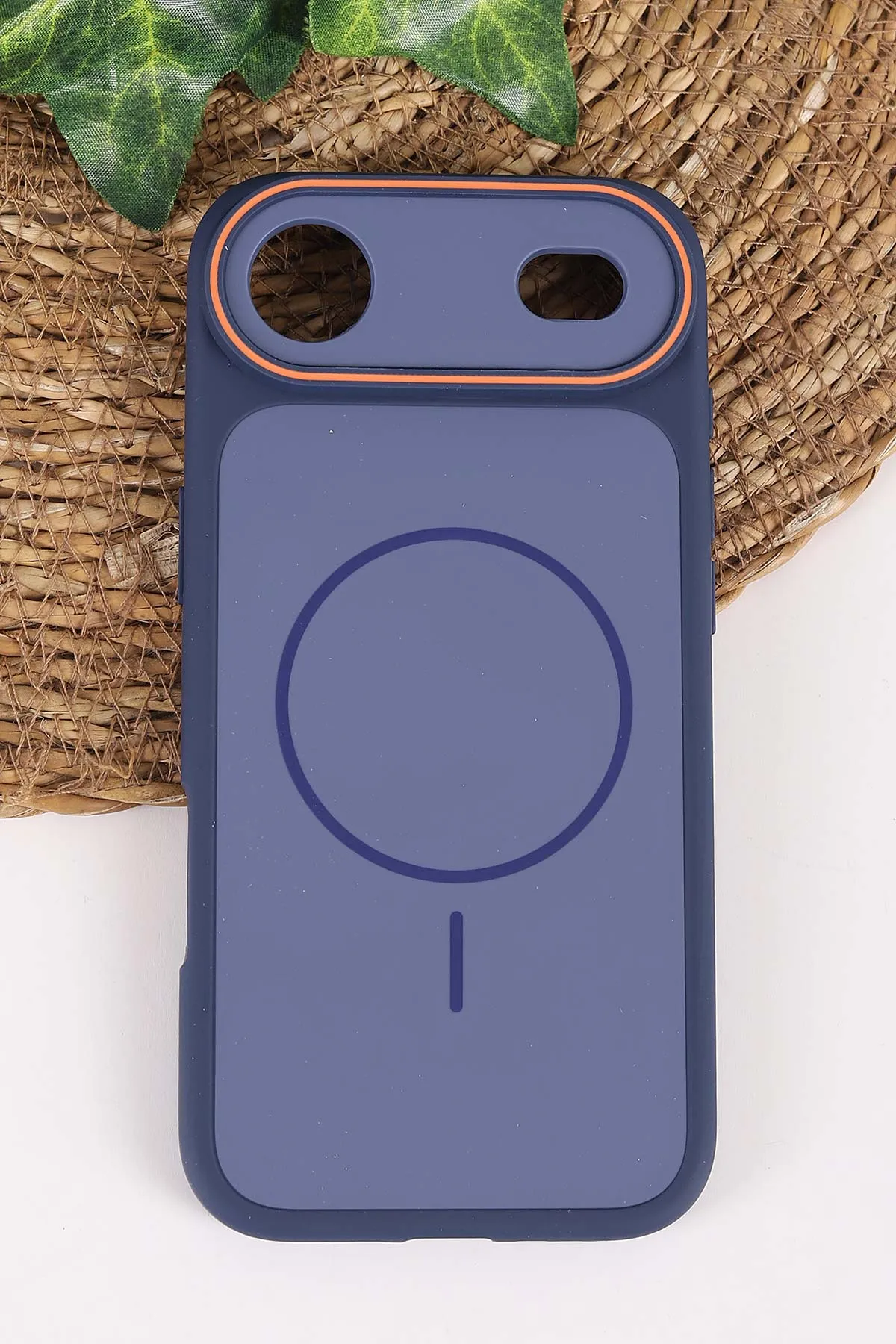 Lacivert TeknoCase İPhone 17 Air Uyumlu Vincent Case Serisi Sert Silikon Telefon Kılıfı 457925