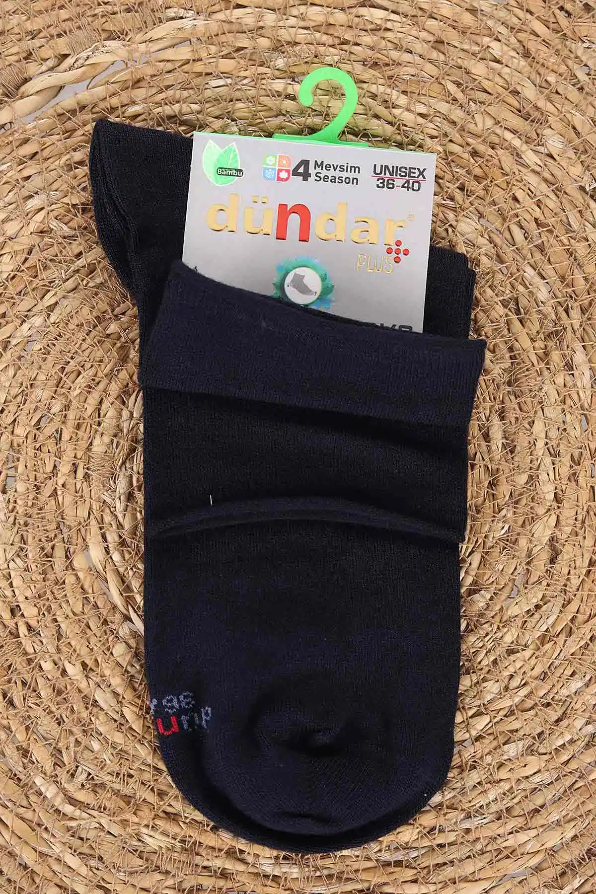 Lacivert Unisex Dört Mevsim Diyabetik Bambu Konç Çorap (36-40) 476994