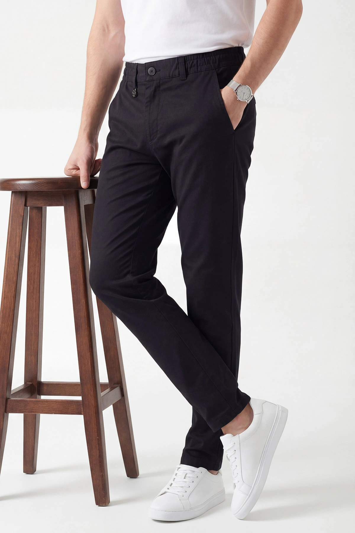 Lacivert Yeni Sezon Beli Lastikli Erkek Pantolon 450250