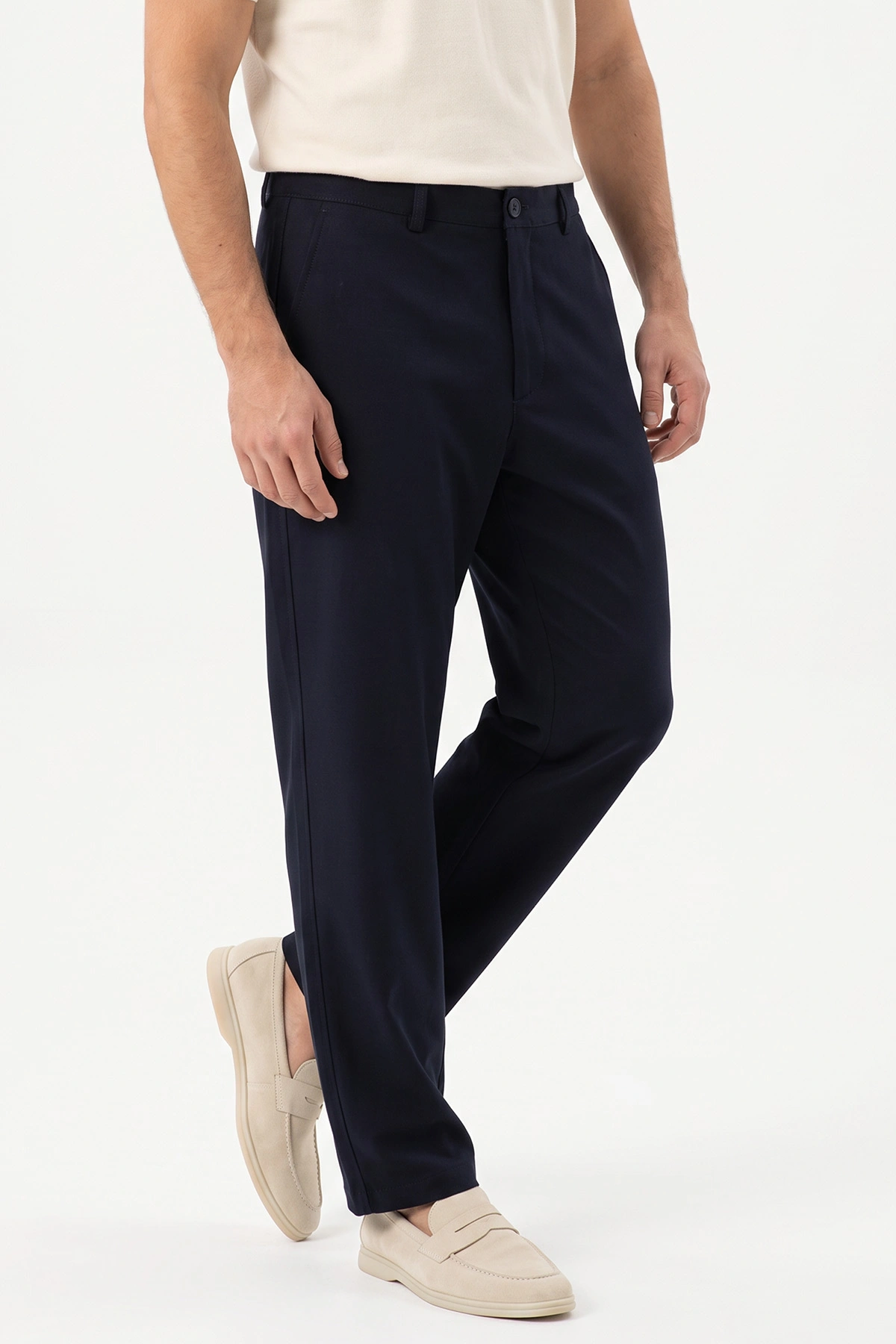 Lacivert Regular Fit Cep Detaylı Erkek Pantolon 493152