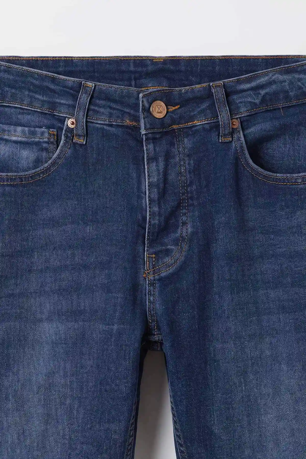 Lacivert Yeni Sezon Likralı Erkek Kot Pantolon 497214