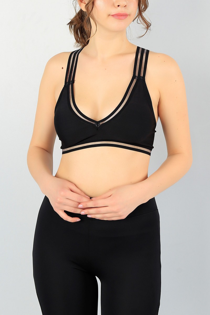 Lastikli Bayan Sporcu Büstiyer 57407