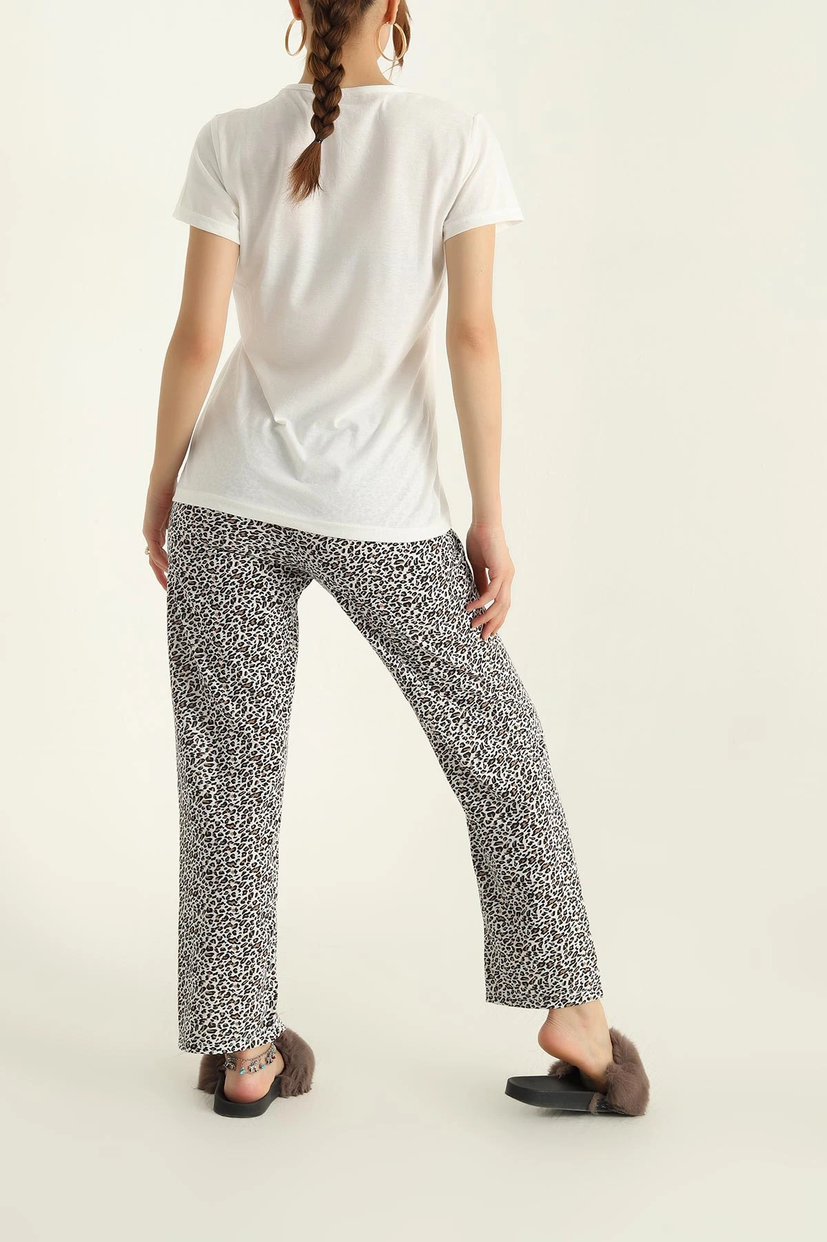Leopar Baskılı Süprem Pijama Takımı 288929