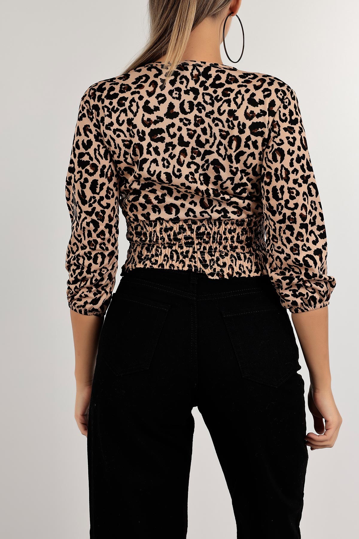 Leopar Beli Gipeli Bluz 137596