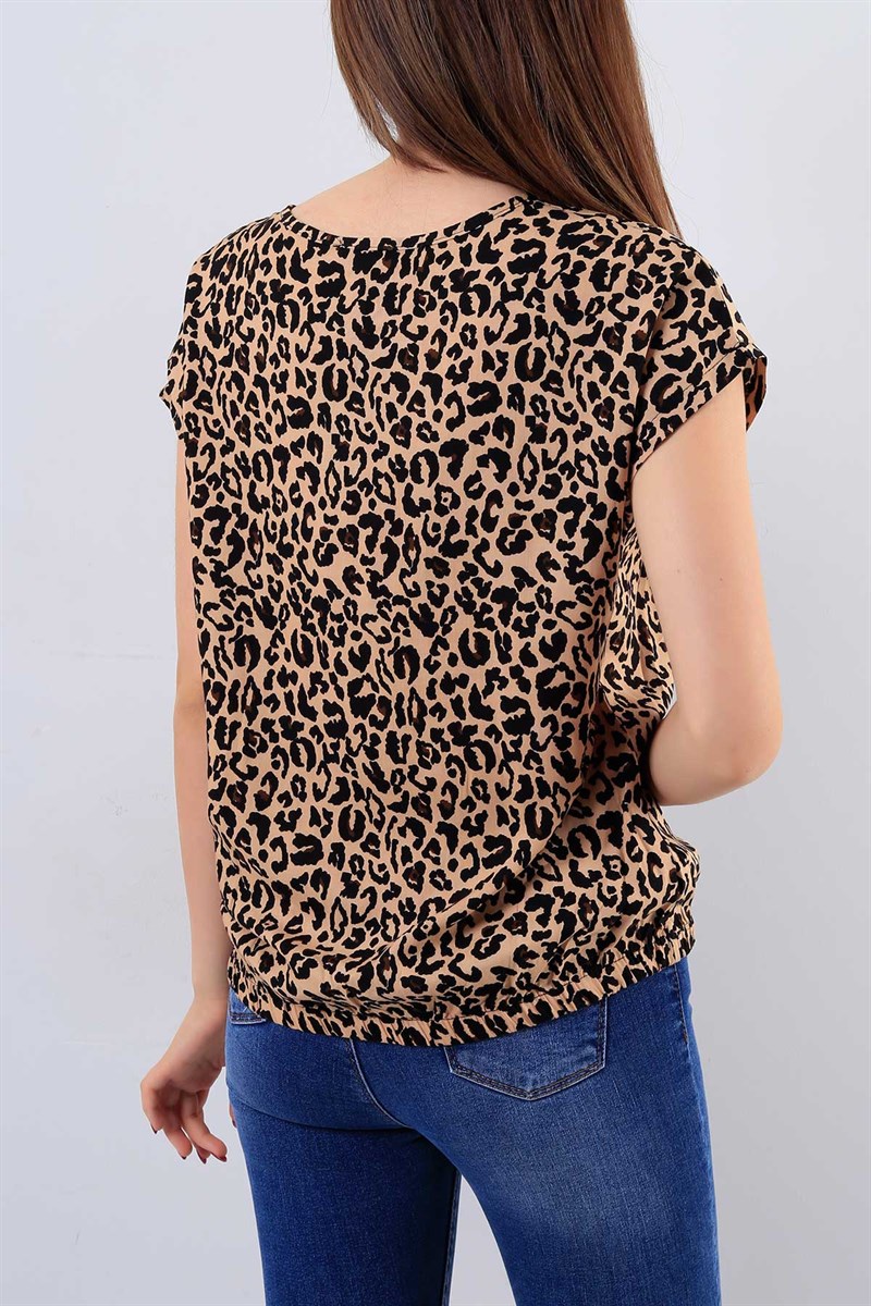 Leopar Desenli Bluz 16919b
