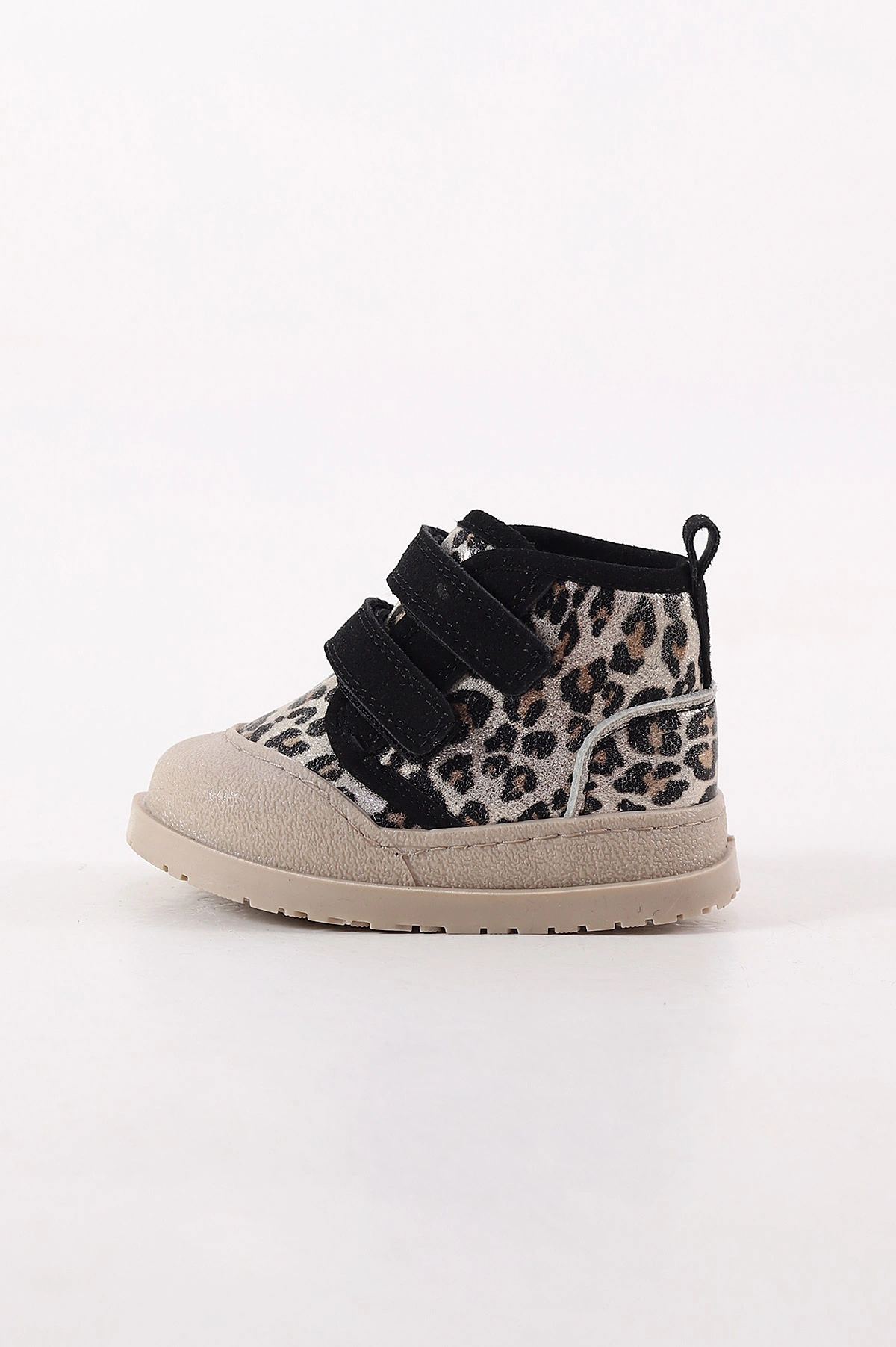 Leopar Desenli Süet ( 22 - 26 ) Cırt Bantlı Kız Bebek Bot 409782