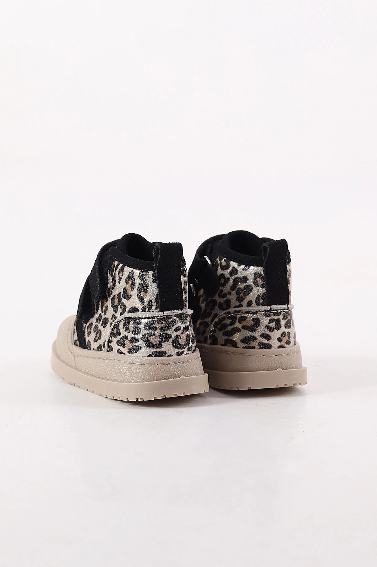Leopar Desenli Süet ( 22 - 26 ) Cırt Bantlı Kız Bebek Bot 409782