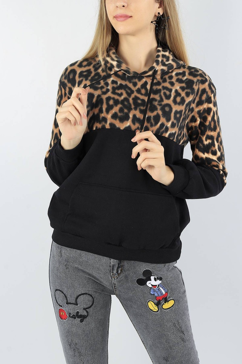 Leopar Desenli Yumoş Bayan Polar 53642