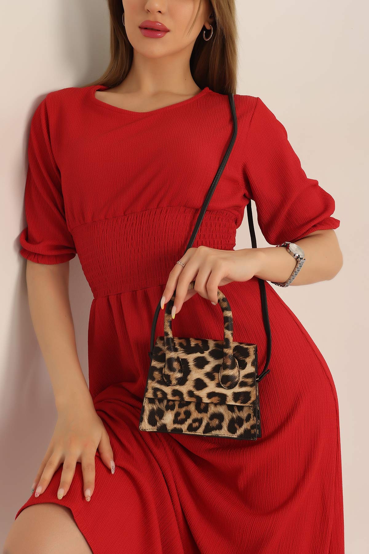 Leopar El ve Omuz Çantası 183350
