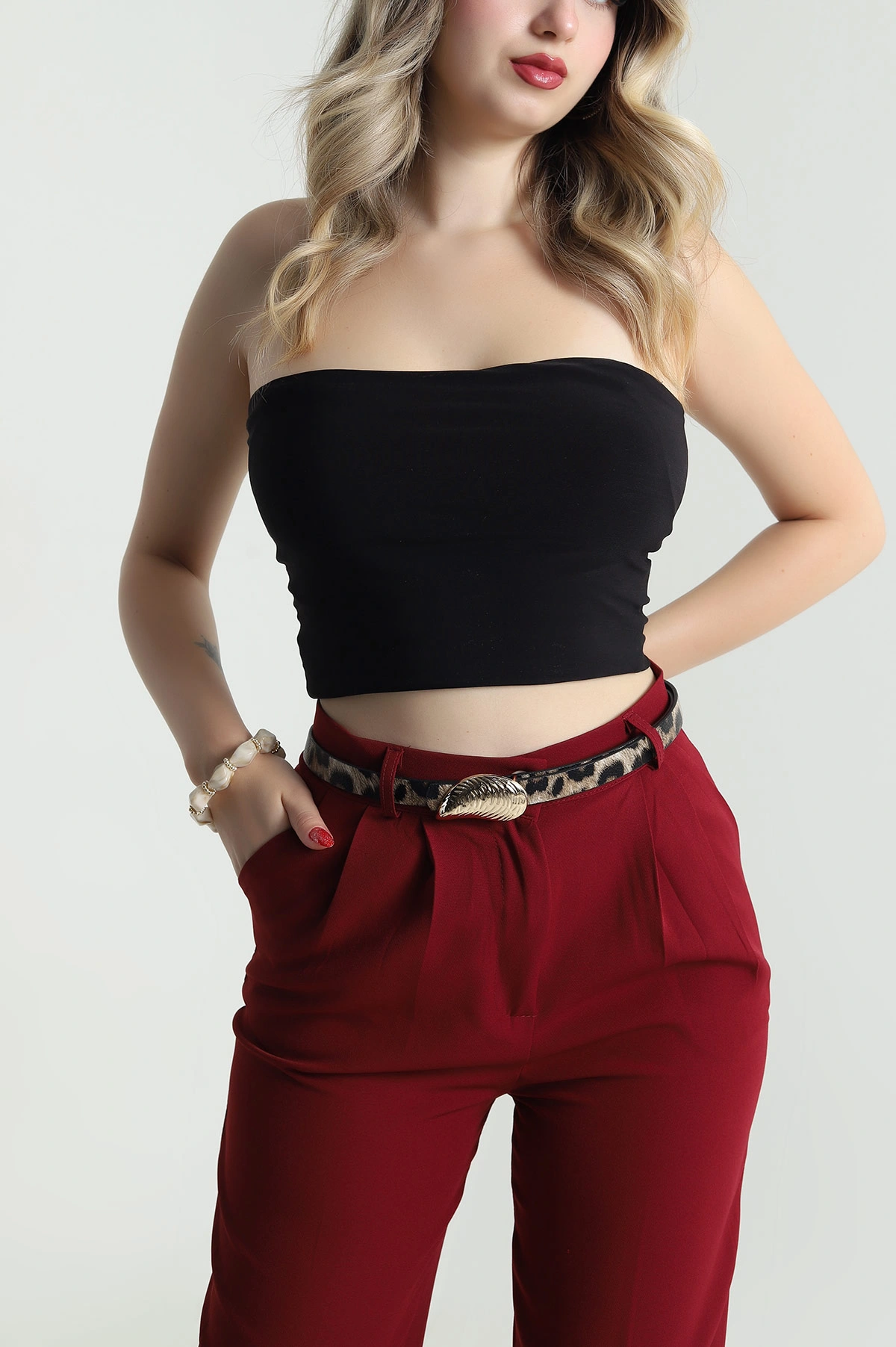 Leopar Gold Tokalı Kadın Kemer 477470