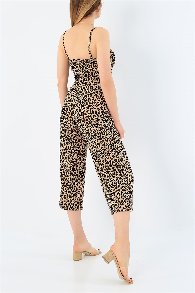 Leopar Kaşkorse Kumaş Askılı İkili Takım 33521