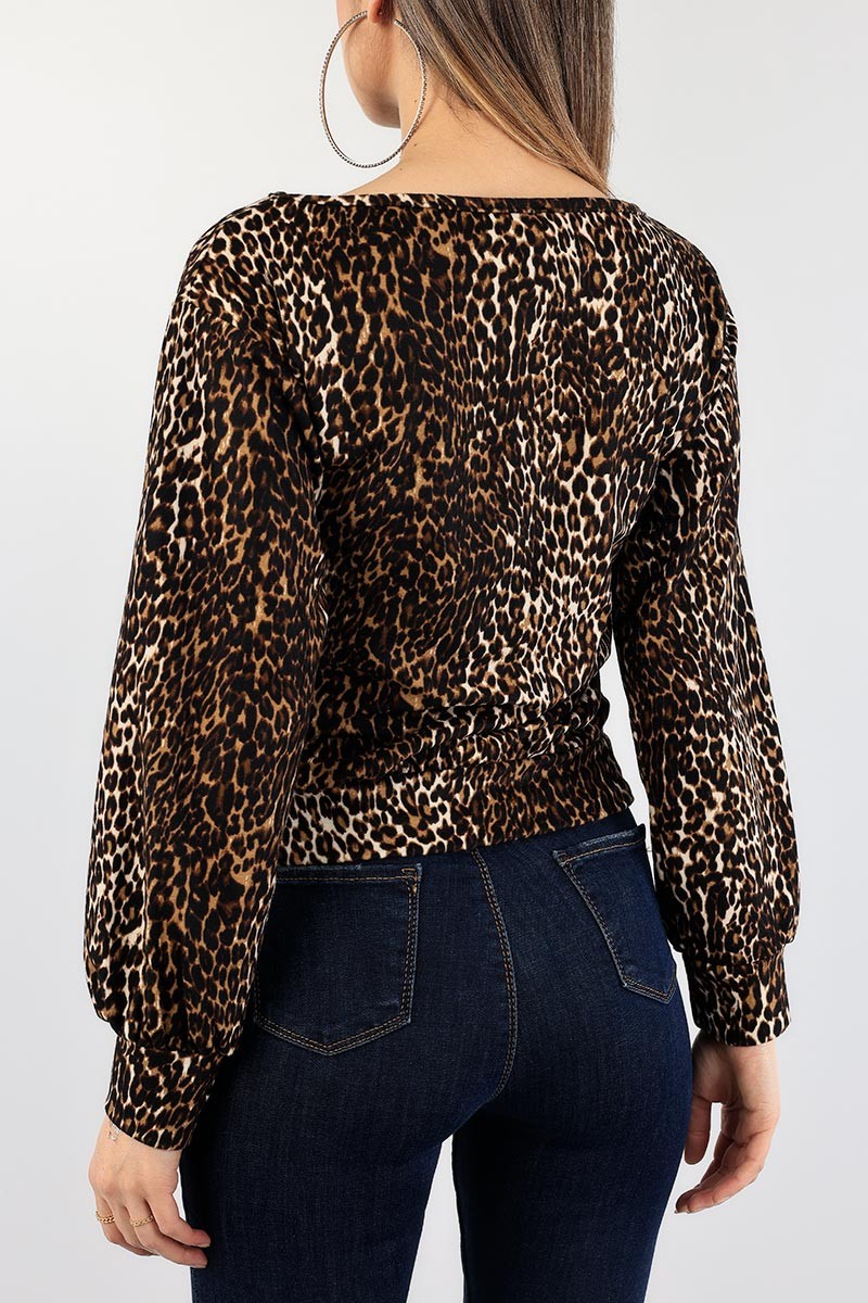 Leopar Yeni Sezon Süet Bluz 89656