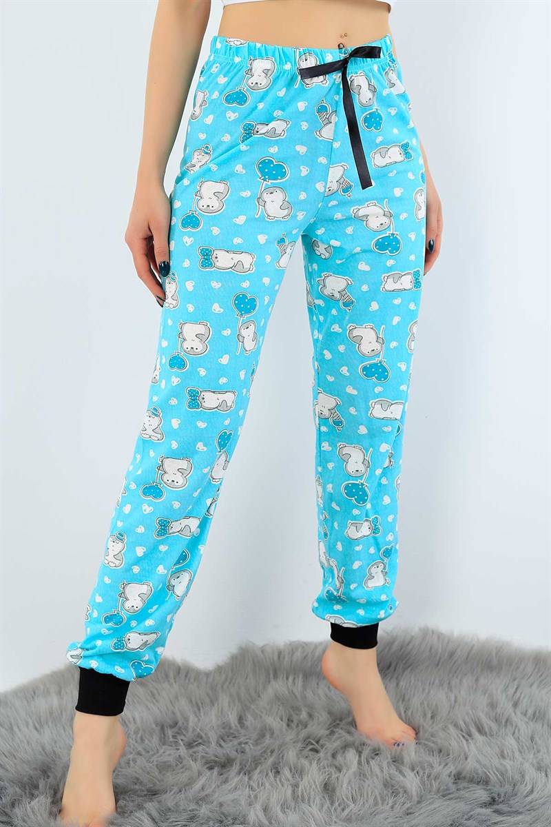Likralı Bayan Pijama Altı 31472