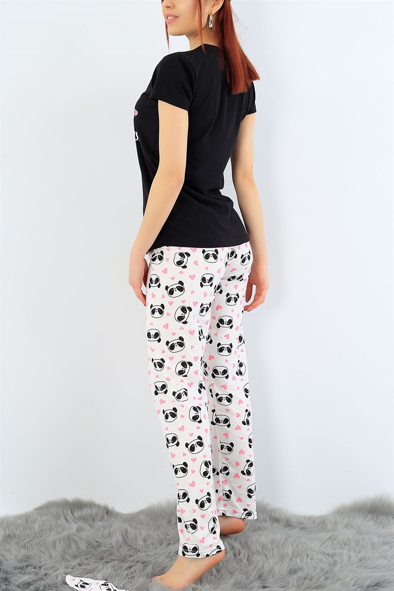 Likralı Bayan Pijama Takımı 31386