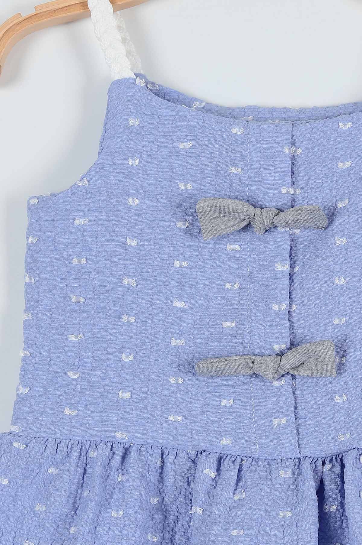 Lila (06-24 Ay) Fiyonk Askılı Taytlı Kız Bebe Takım 187431