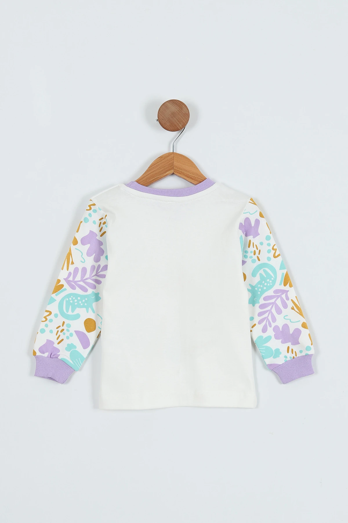 Lila (1-9 Yaş) Baskılı Kız Çocuk Sweat 275792