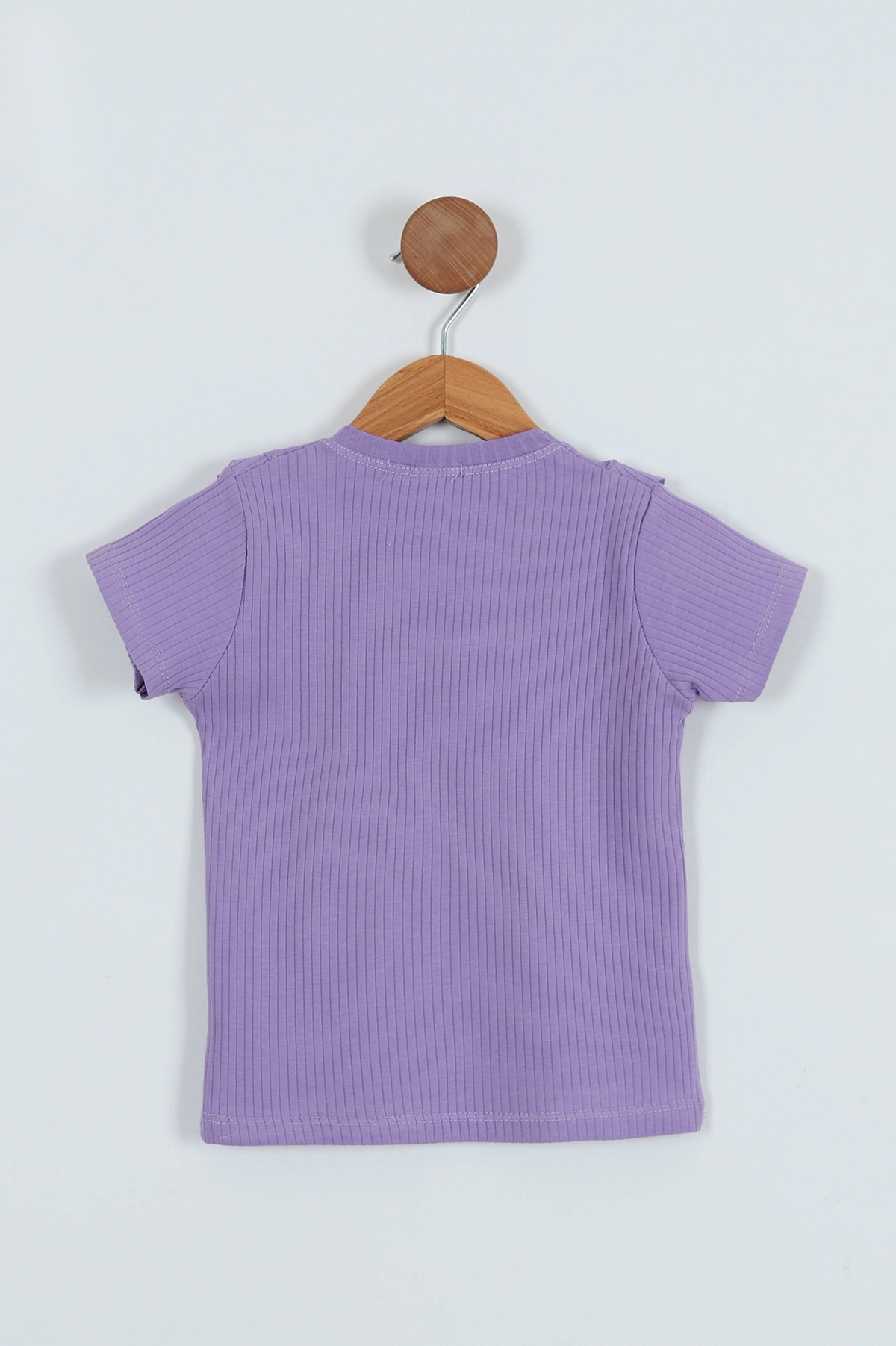 Lila (2-11 Yaş) Nakışlı Kız Çocuk Tişört 276539