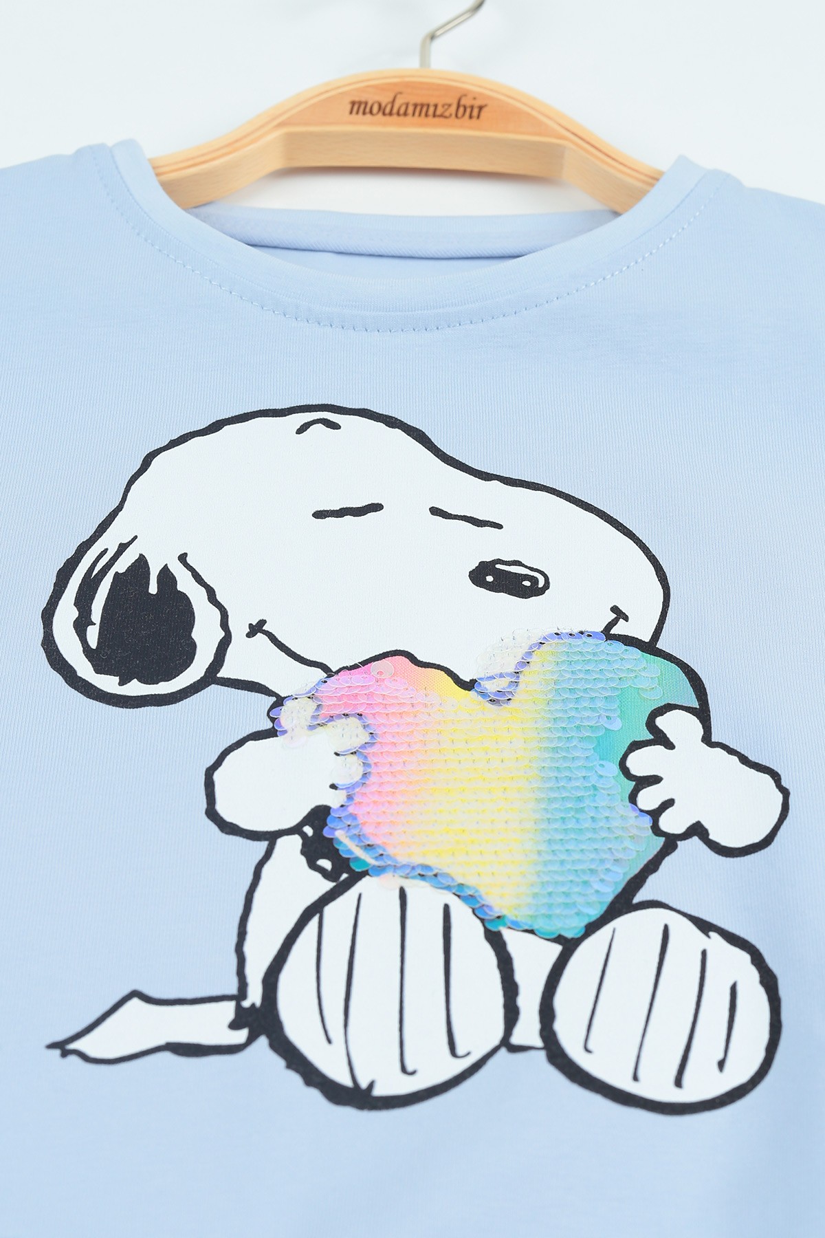 Lila (2-5 yaş) Pul İşlemeli Kız Çocuk Pijama Takımı 115431