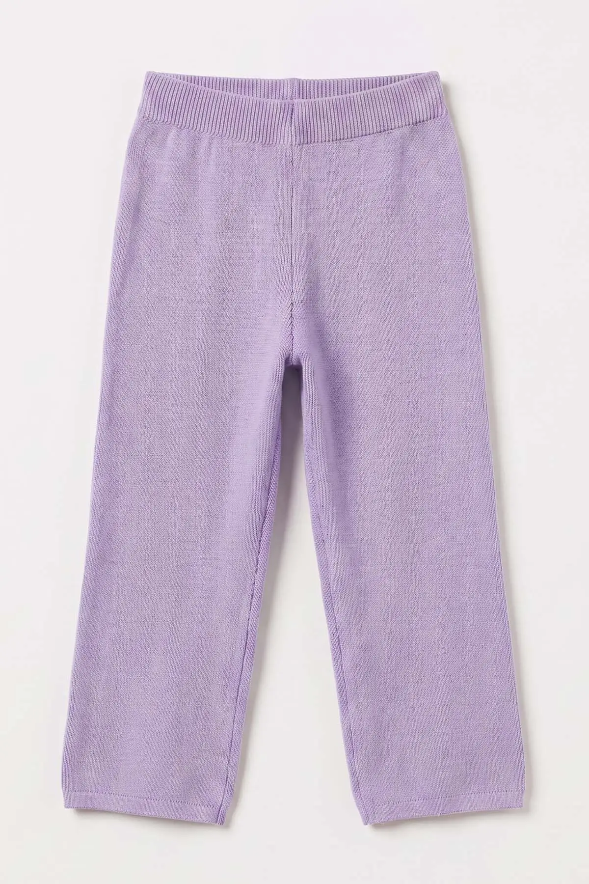 Lila (2-8 Yaş) Boru Paça Triko Kız Çocuk Pantolon 474580