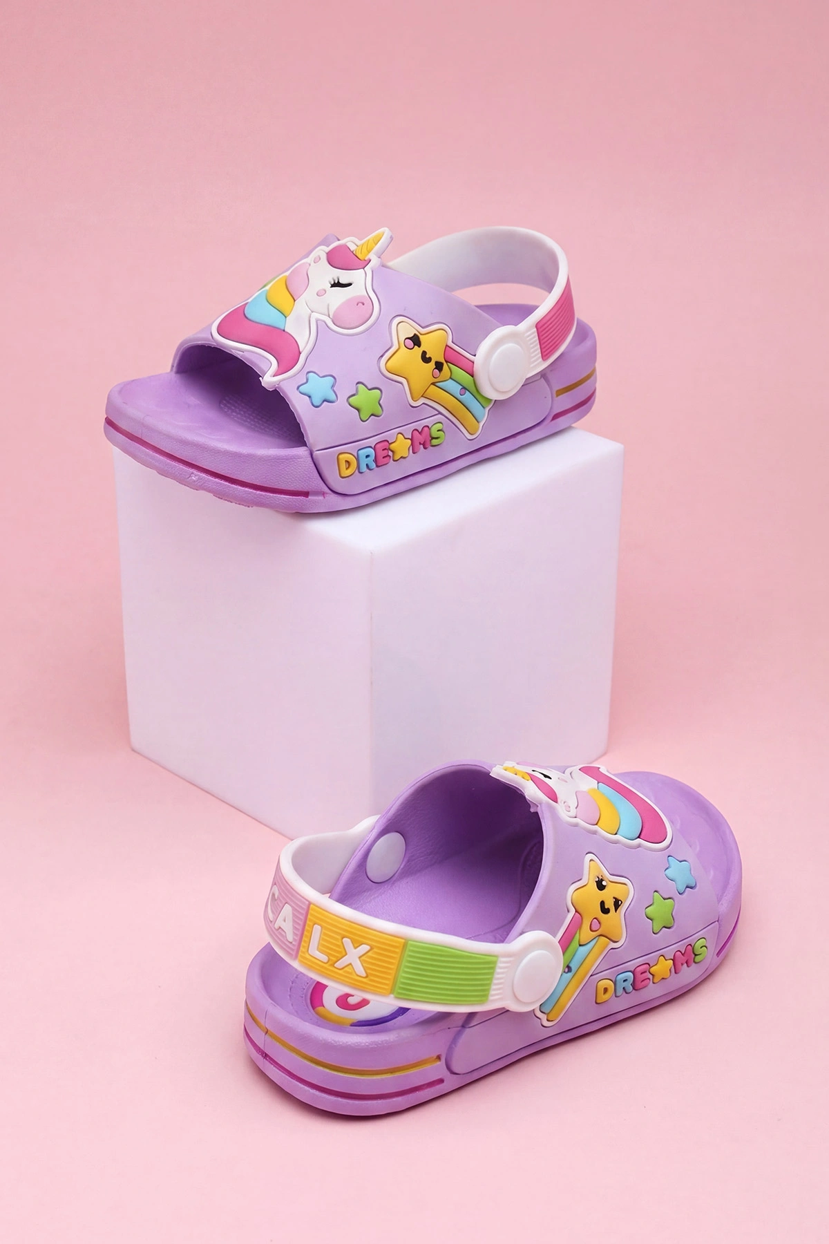 Lila ( 24 - 29 ) Figürlü Kız Çocuk Sandalet 462499
