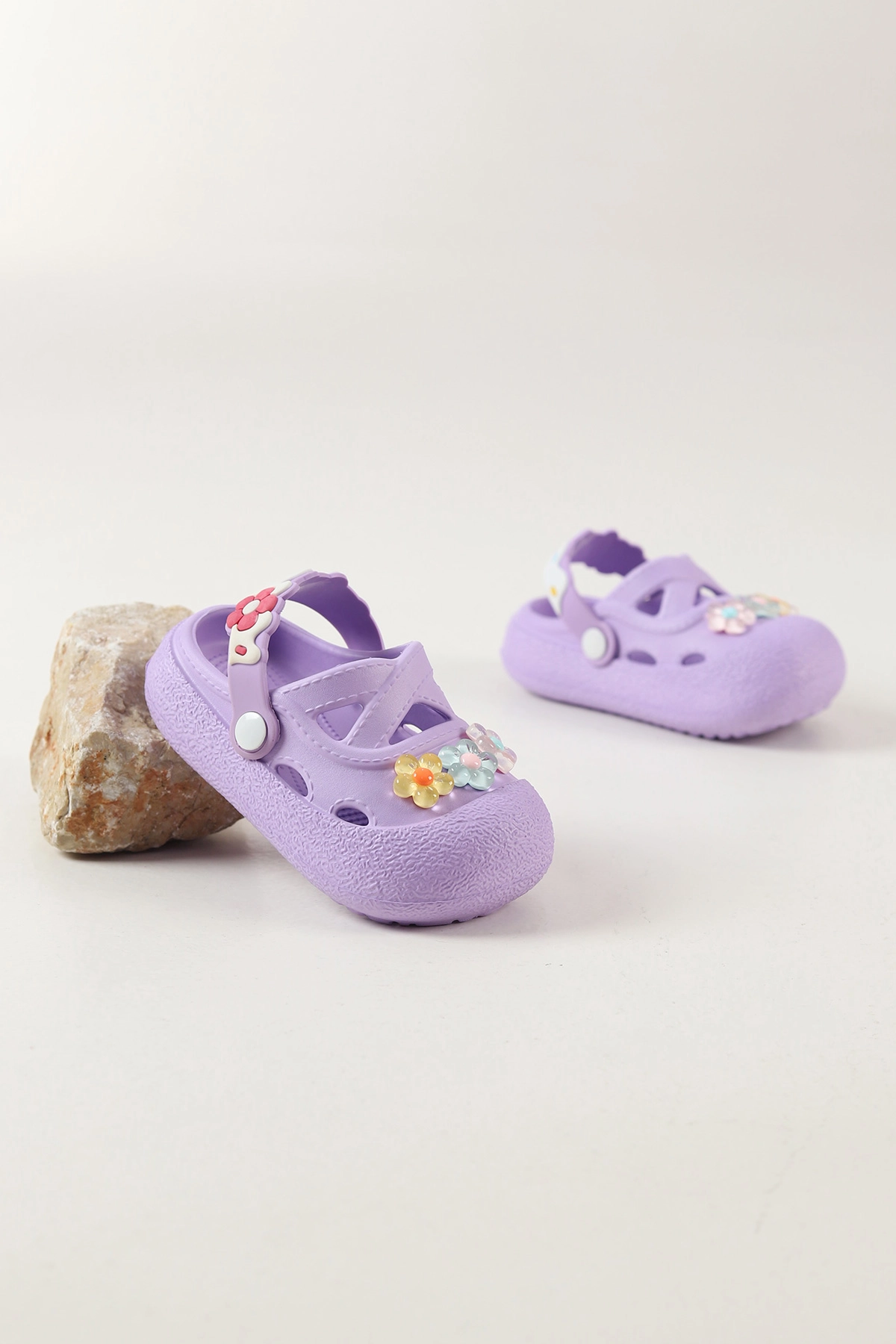 Lila ( 24 - 29 ) Figürlü Toka Detaylı Kız Çocuk Sandalet 462474