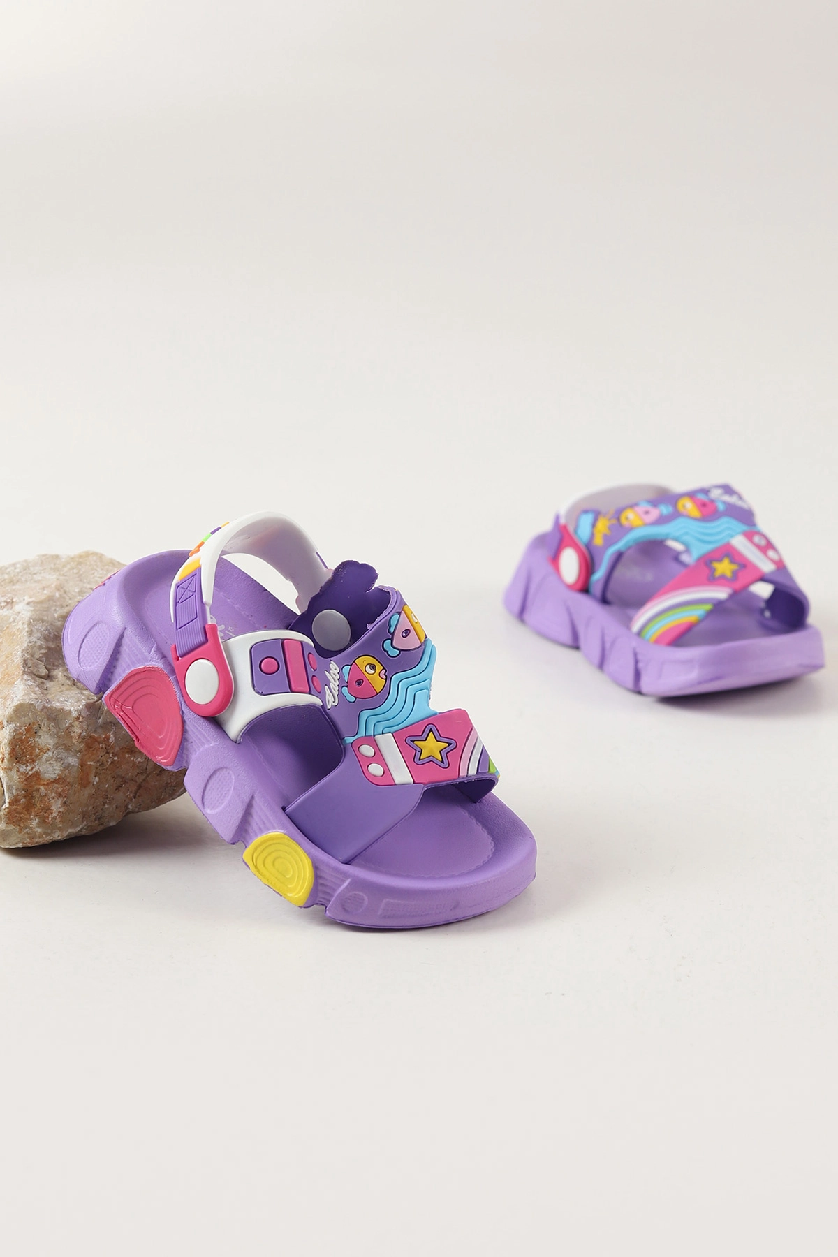 Lila ( 25 - 29 ) Figürlü Kız Çocuk Sandalet 462502