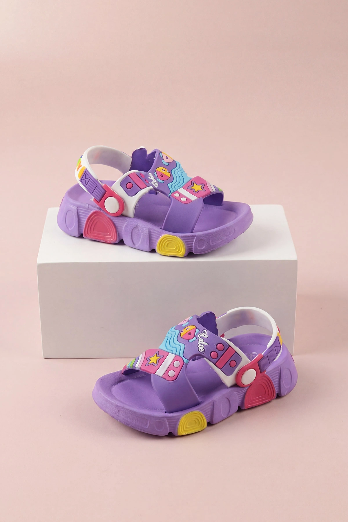 Lila ( 25 - 29 ) Figürlü Kız Çocuk Sandalet 462502