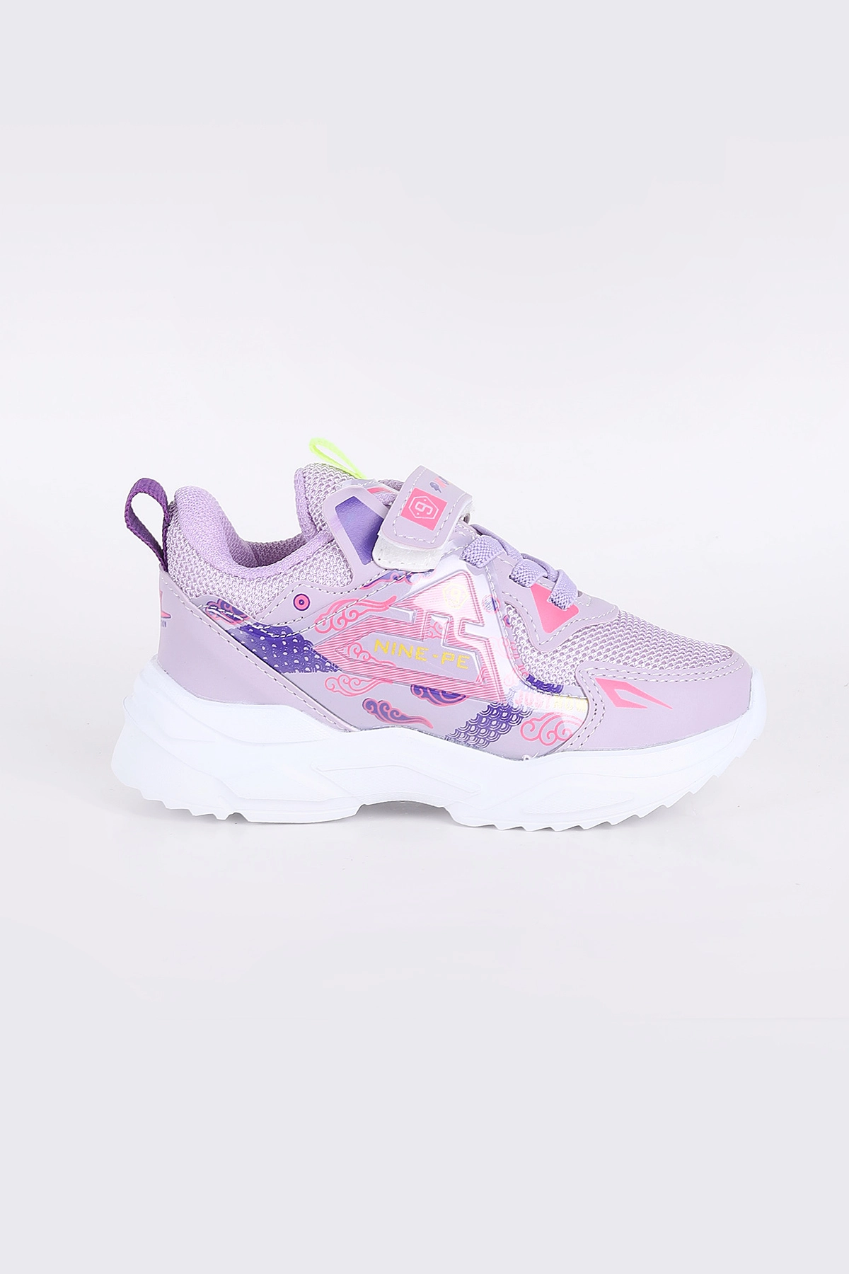 Lila (26-30 Patik)Kalın Taban Cırtlı Çocuk Spor Ayakkabı 345809