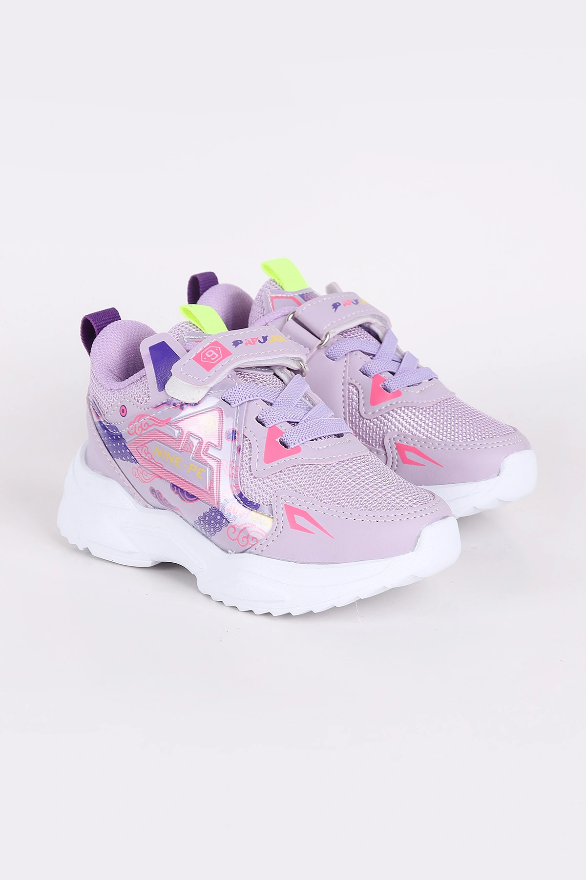 Lila (26-30 Patik)Kalın Taban Cırtlı Çocuk Spor Ayakkabı 345809