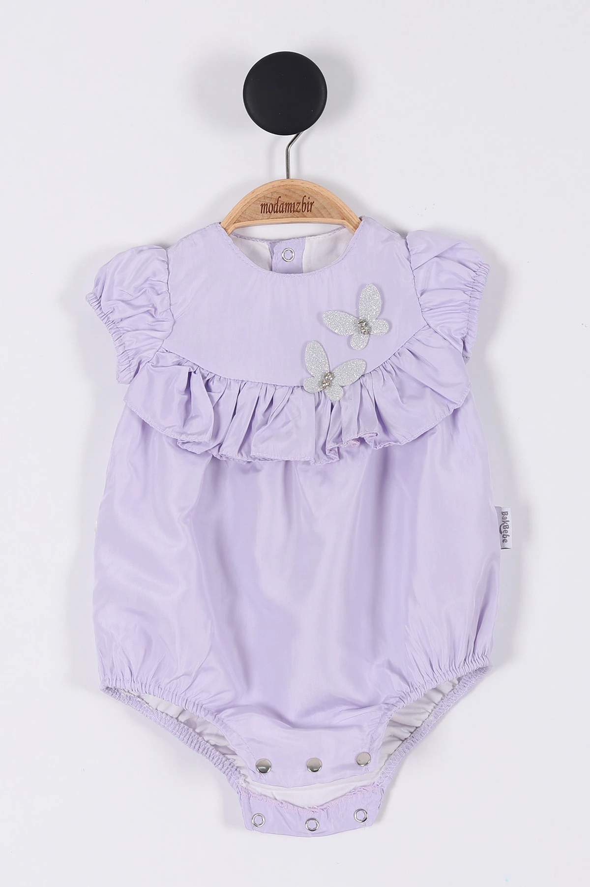 Lila (3-12 Ay) Kelebekli Çıtçıtlı Kız Bebek Body 264414