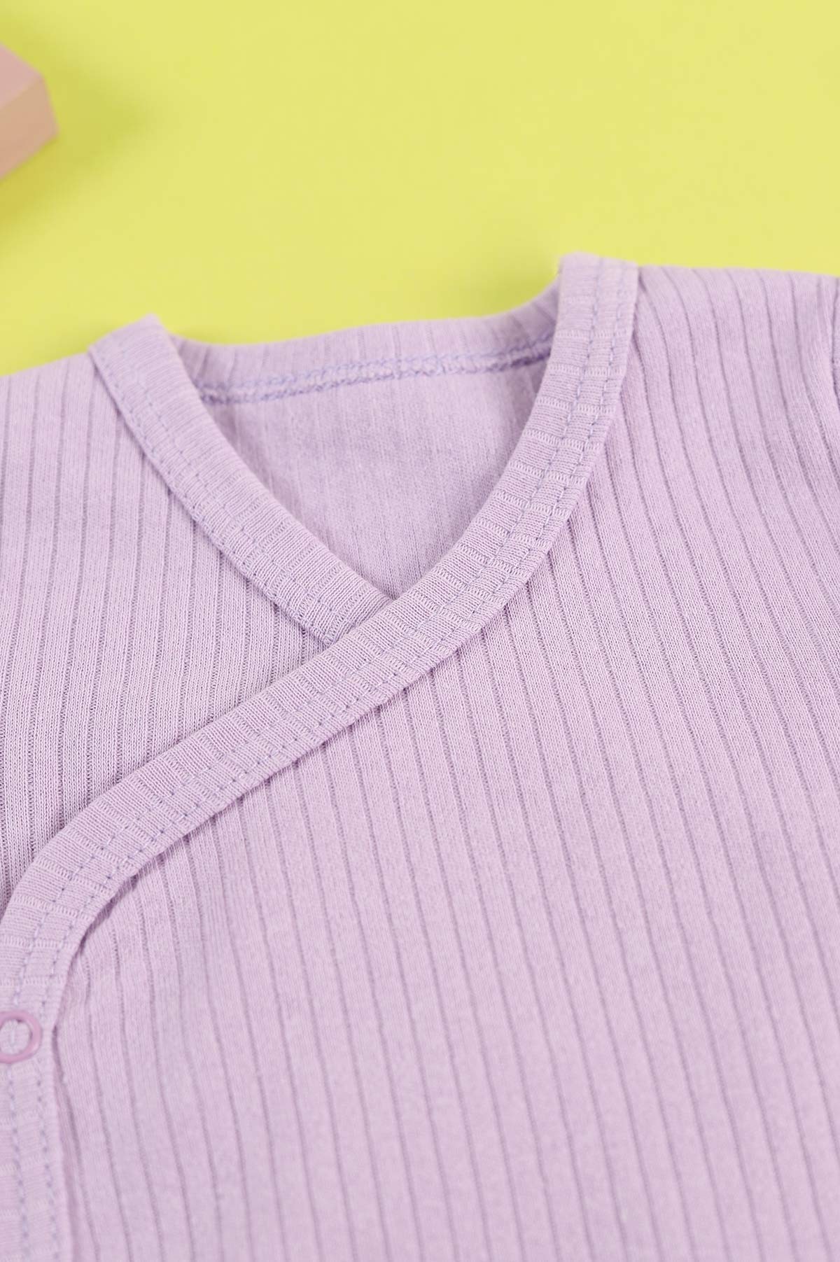 Lila (3-15 Ay) Fitilli Çıtçıtlı Kız Bebe Badi 220835
